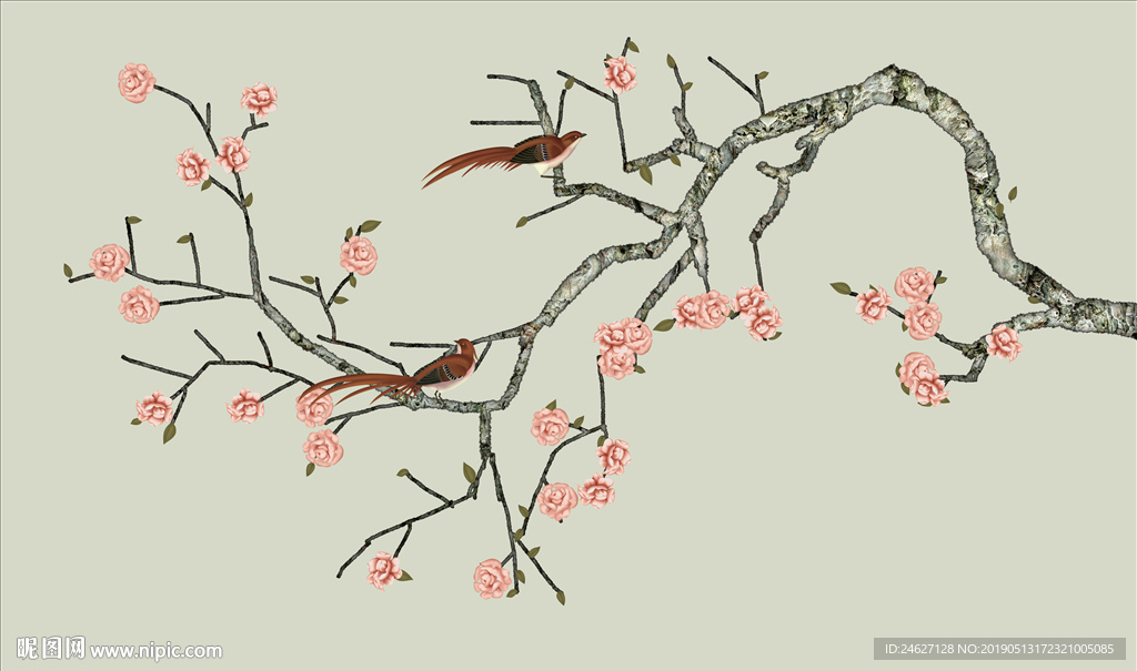 梅花花鸟