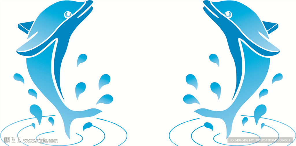 海豚矢量图图片