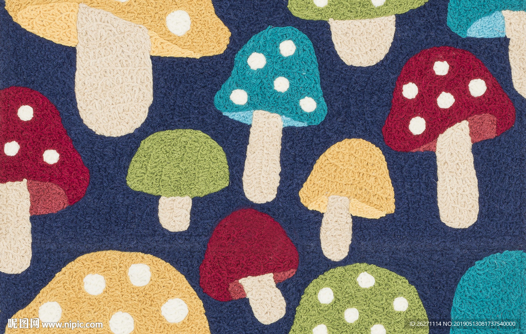 蘑菇块毯卷材走廊 地毯 循环图