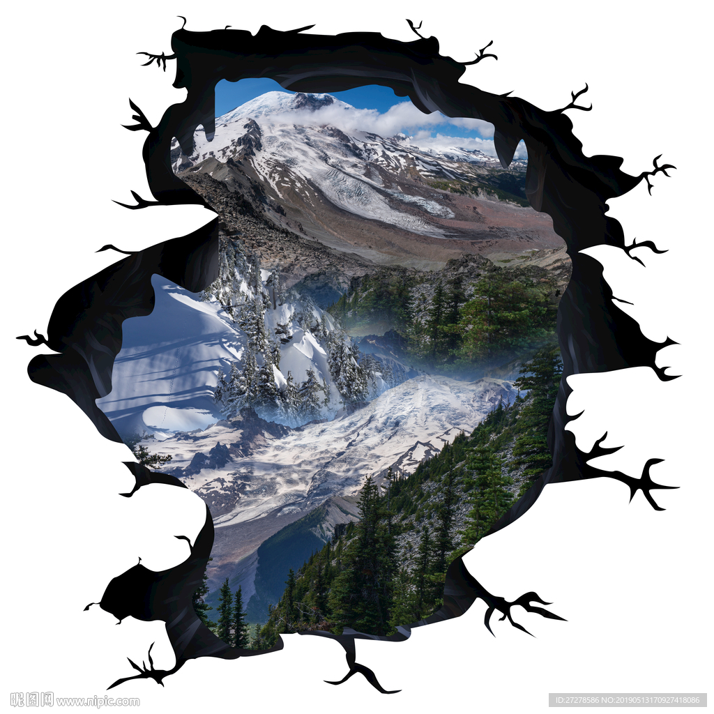 3D风景画 3D地画地贴