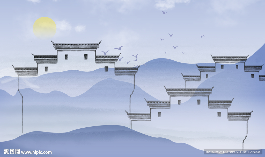 新中式山水画