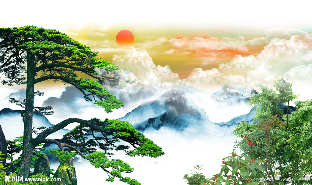 黄山迎客松