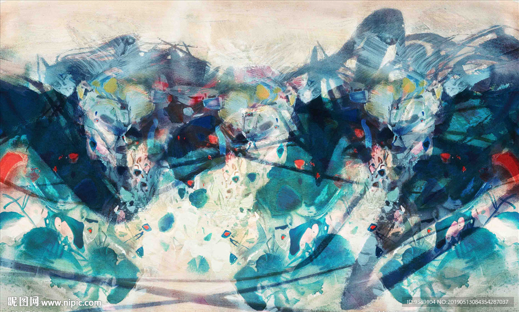 抽象油画