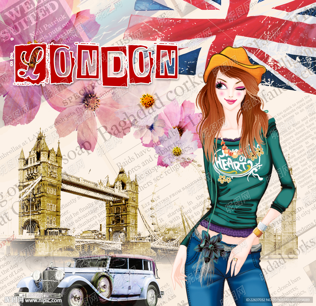 欧美风格装饰画