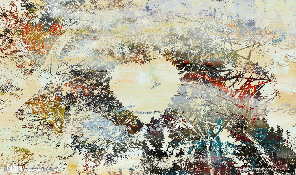 抽象油画