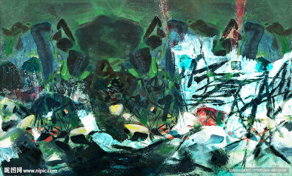 抽象油画