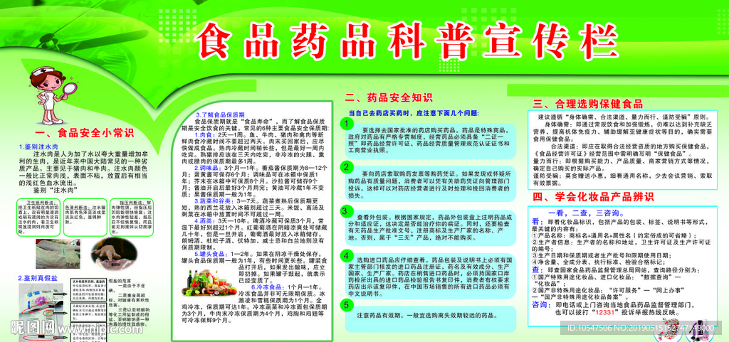 食品药品科普宣传栏
