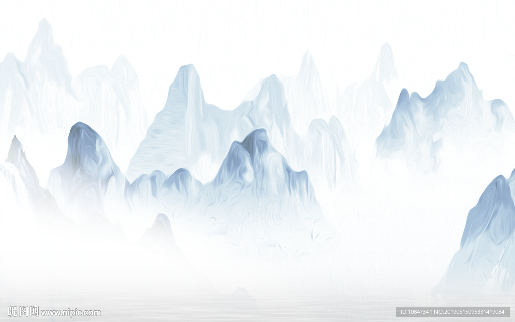 中式水墨山水 山水情 水墨画