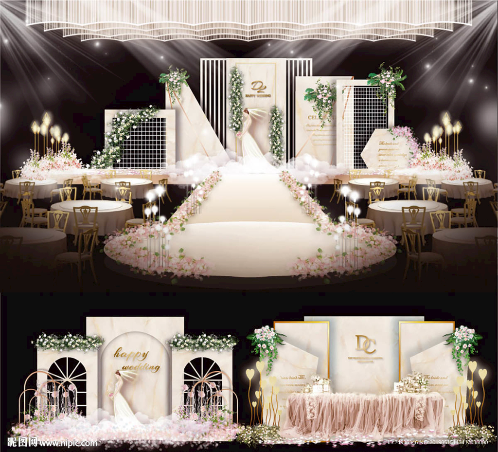 婚礼设计香槟婚礼
