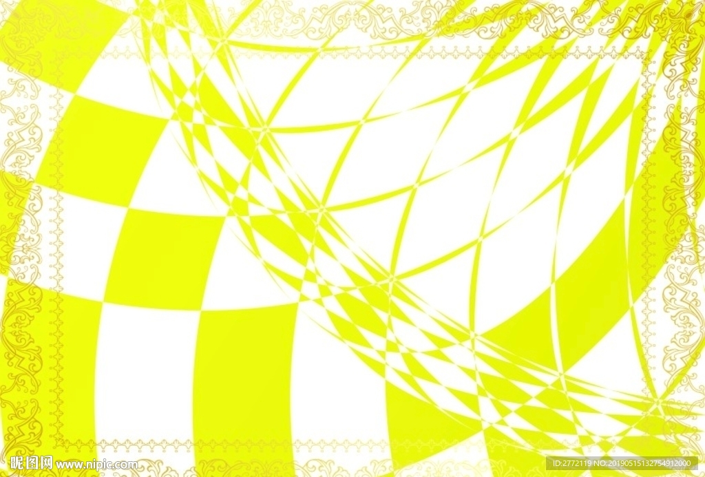 荧火黄 防伪证书纹