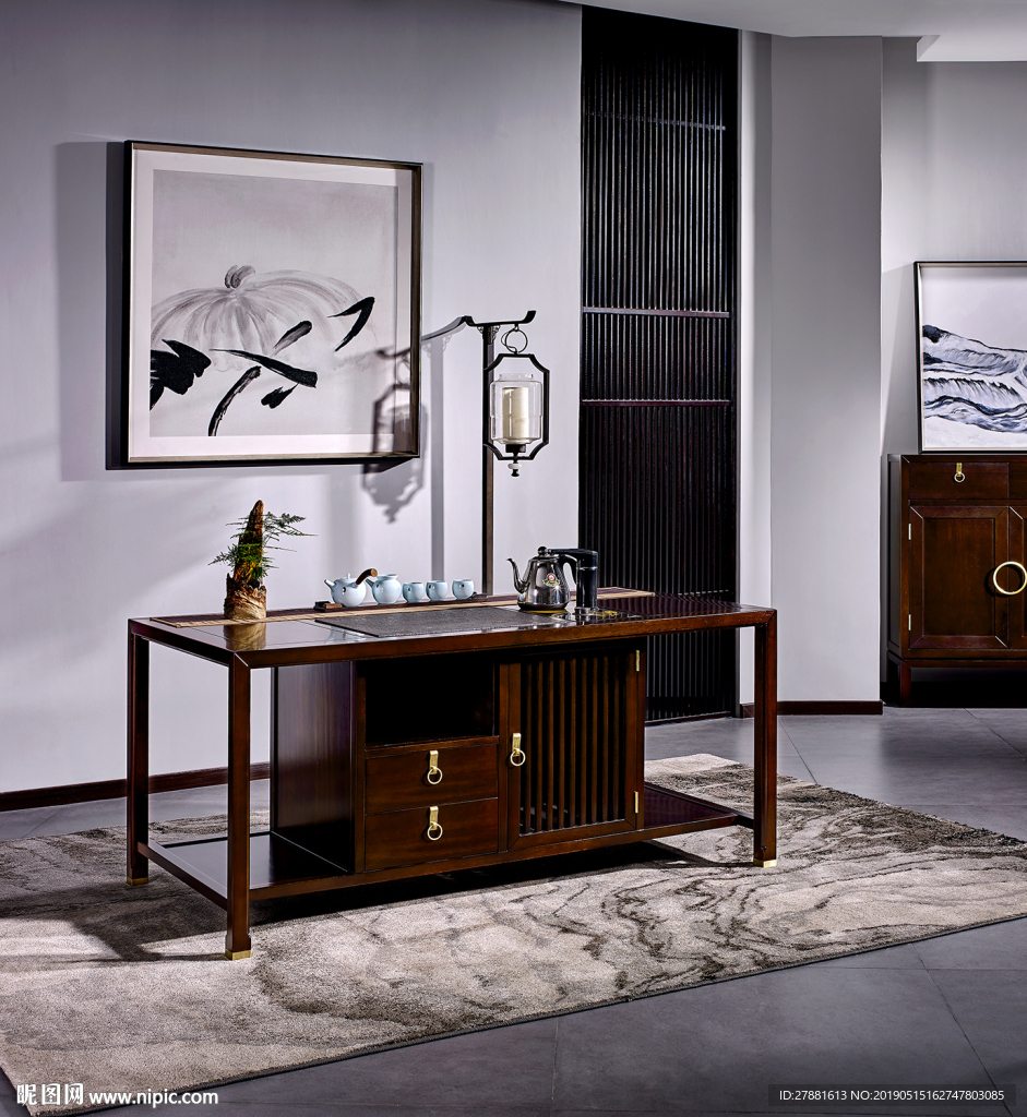 新中式家具背景