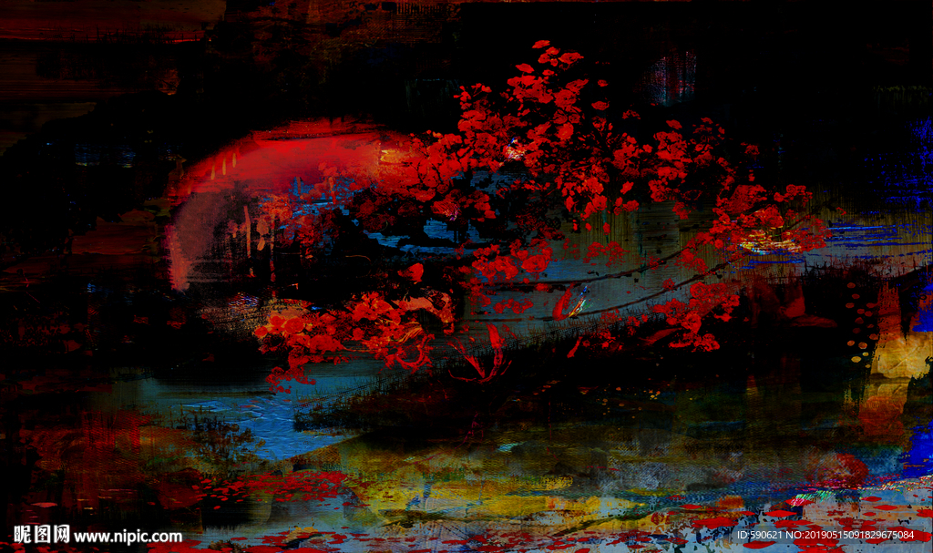 抽象油画