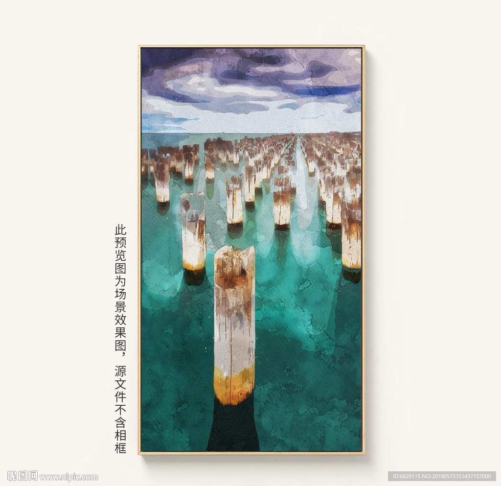 现代简约抽象手绘艺术装饰画油画