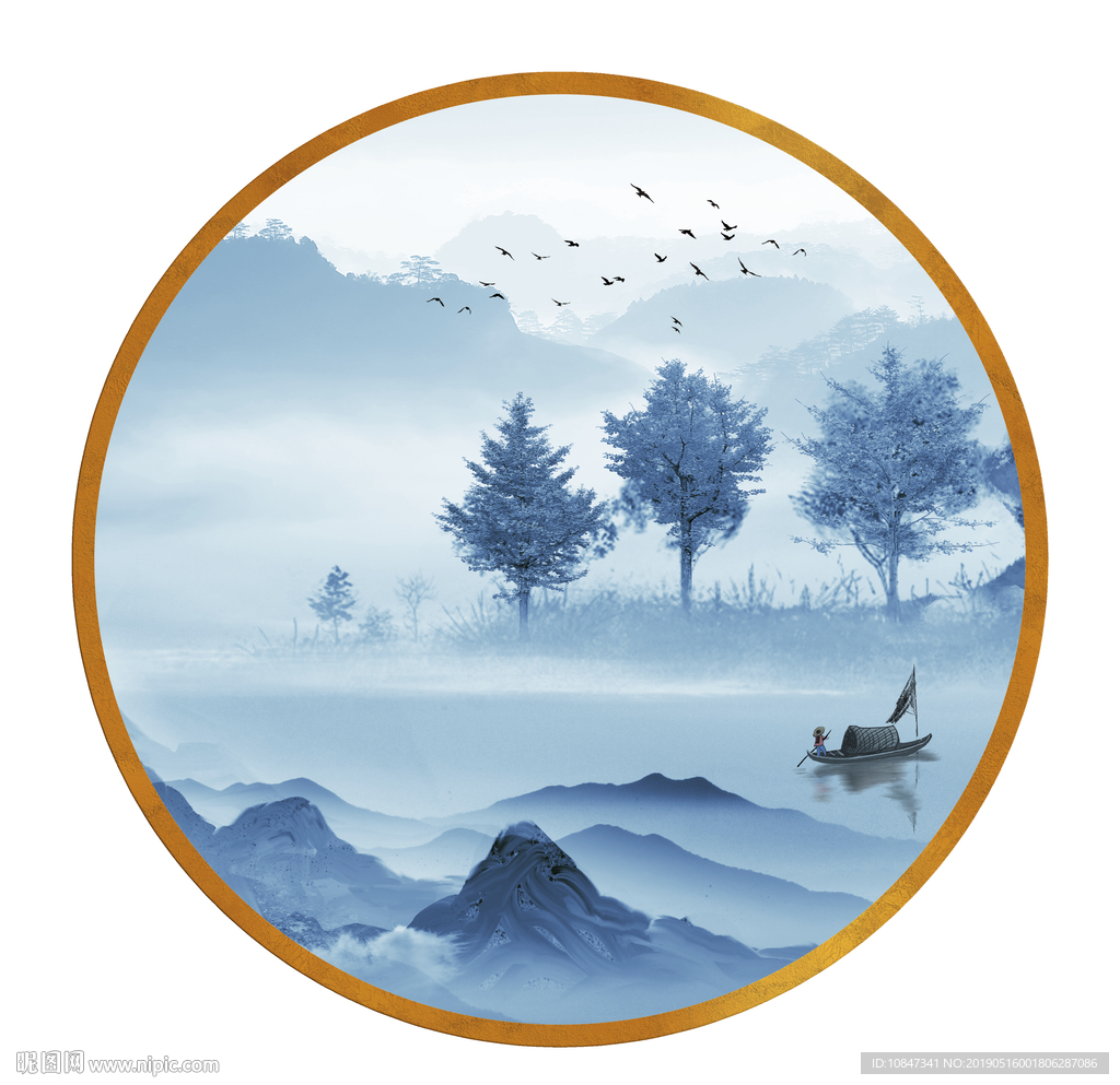 中式水墨山水