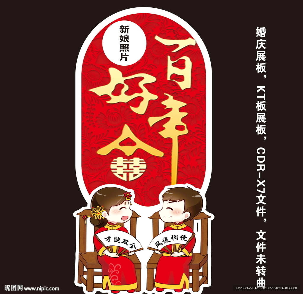 婚庆展板婚礼迎宾展板KT板