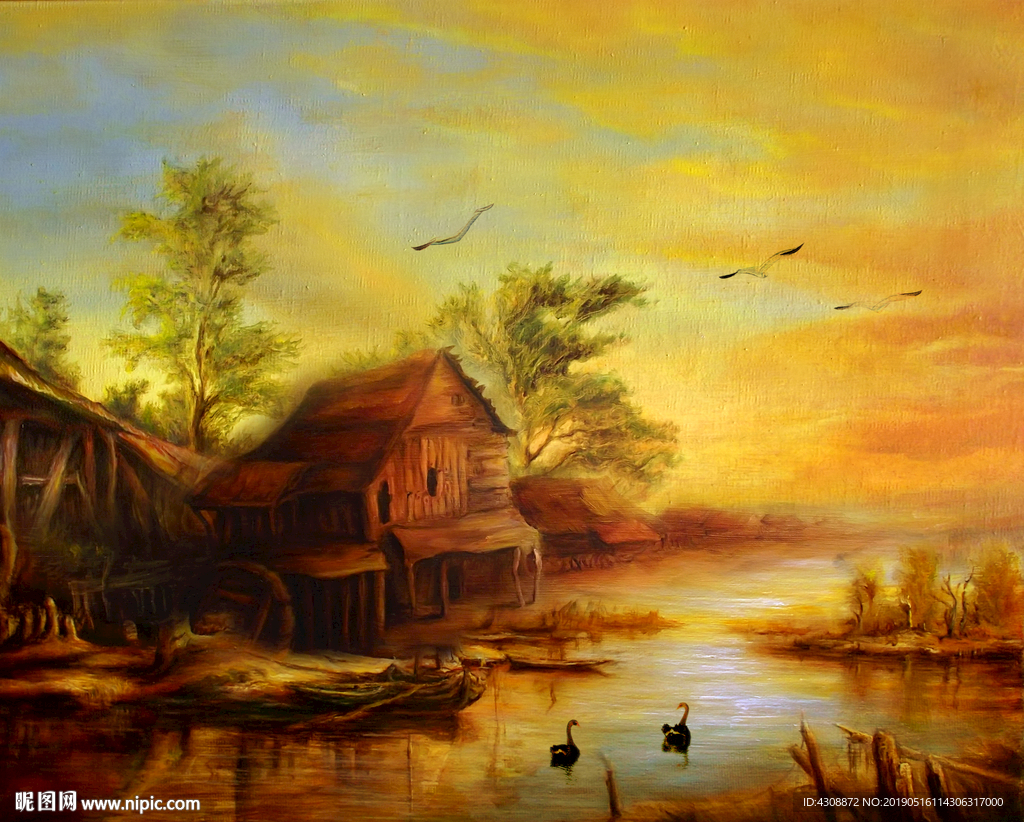 油画风景