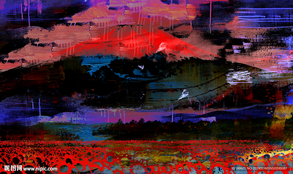 抽象油画