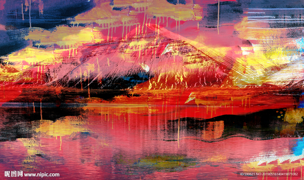 抽象油画