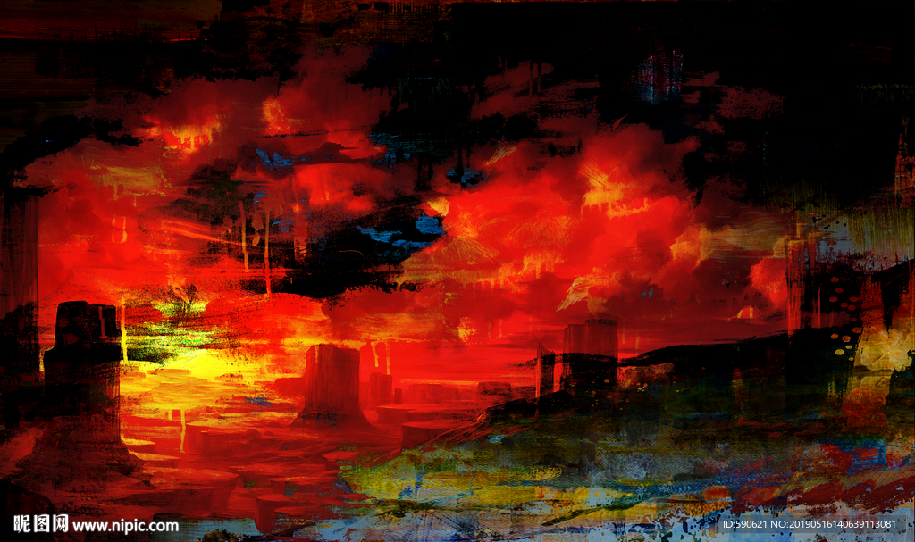 抽象油画