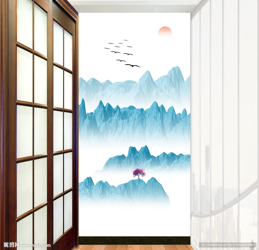 玄关意境山水