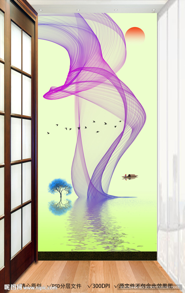 玄关抽象画