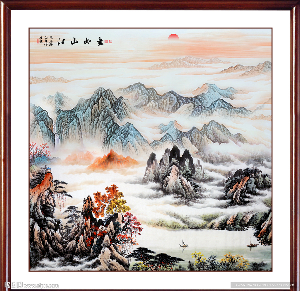 卧室山水画