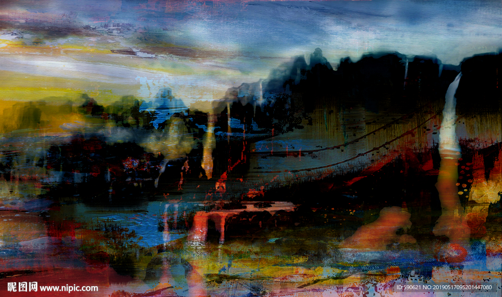 抽象油画