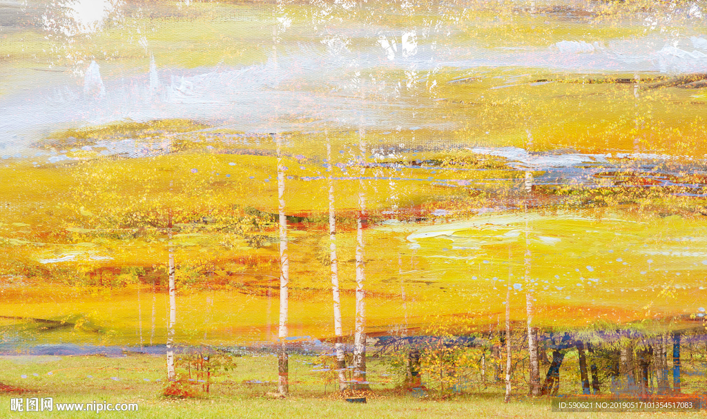 抽象油画