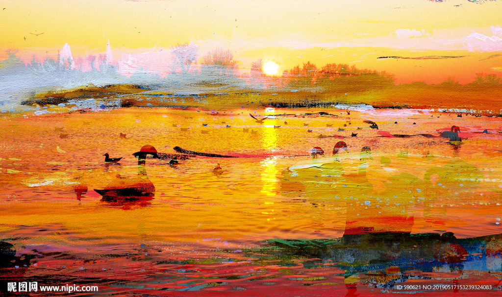抽象油画