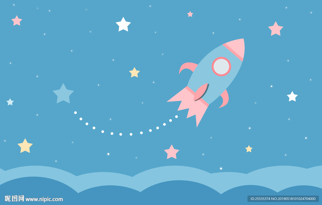 简约幼儿园背景图