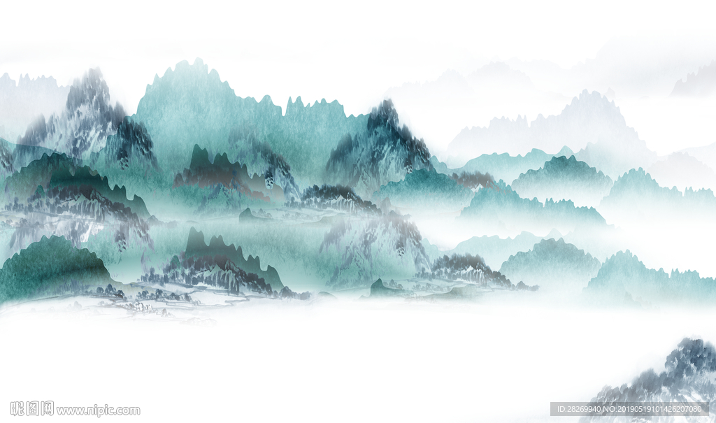 水墨山水画