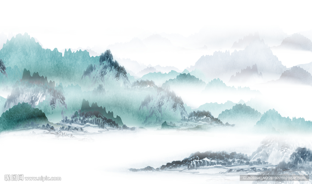 水墨山水画