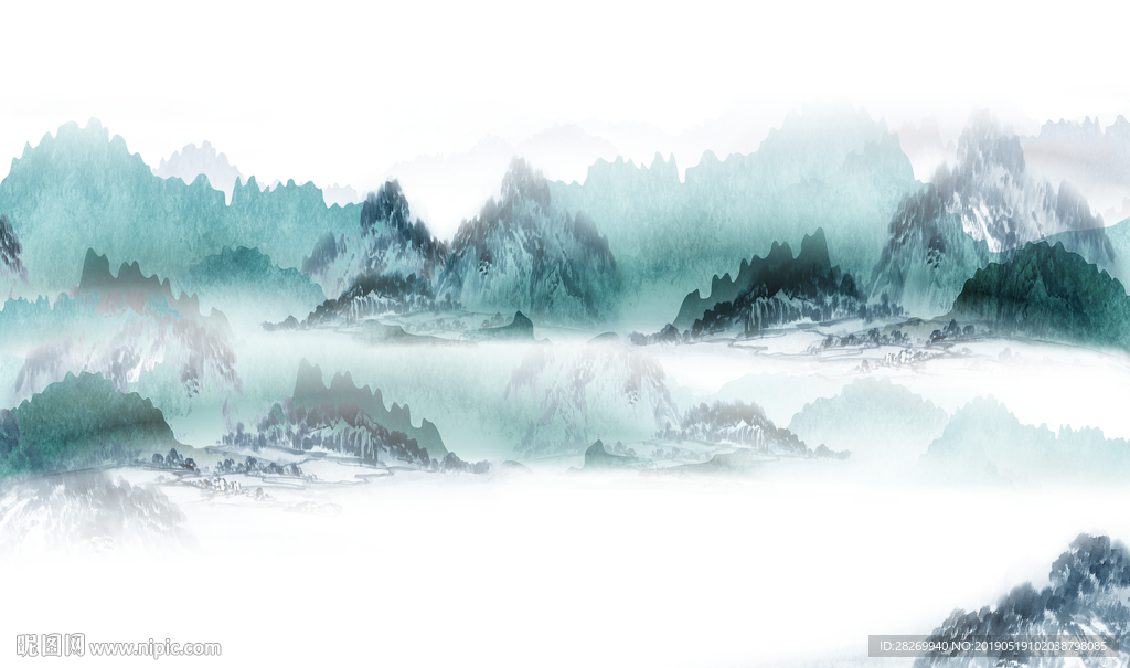 水墨山水画