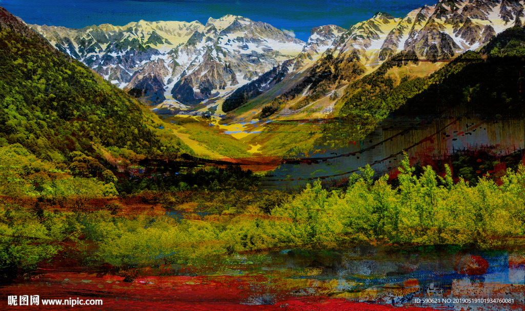 抽象油画