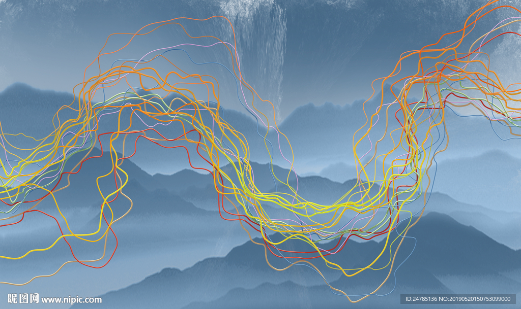 高端水墨山水画