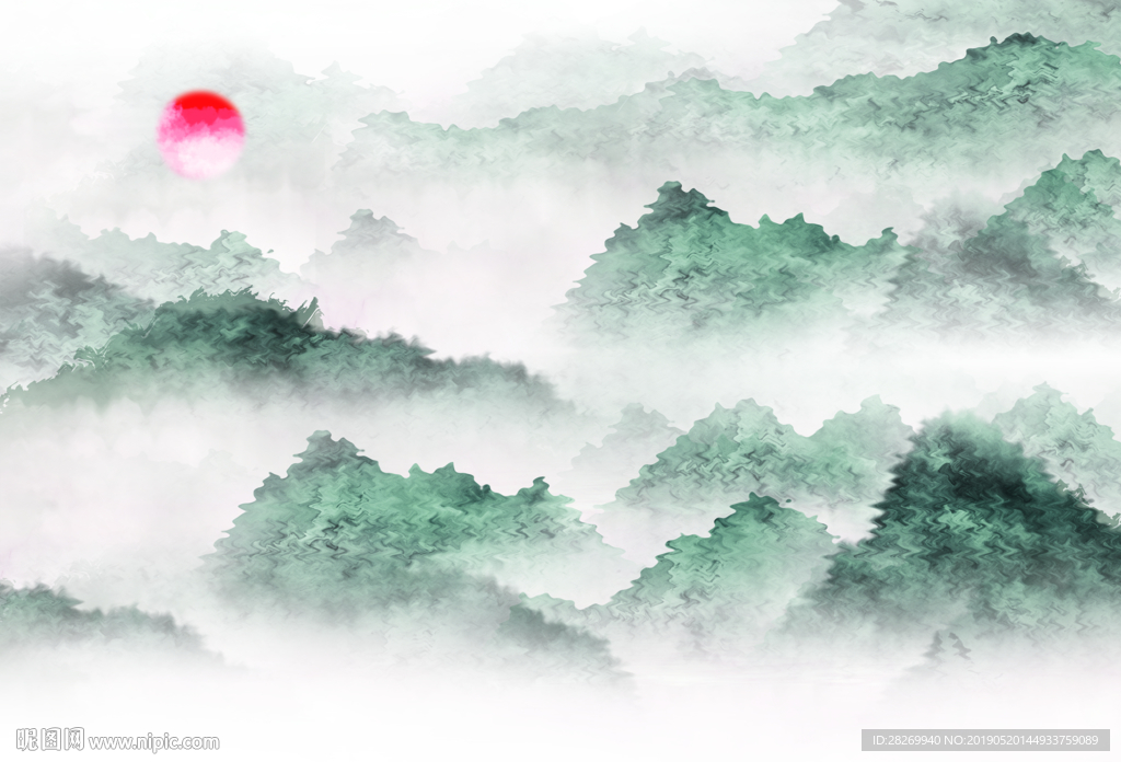 新中式无框画