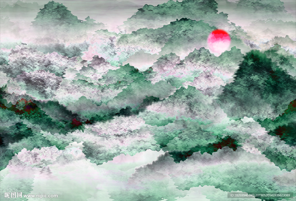 新中式无框画