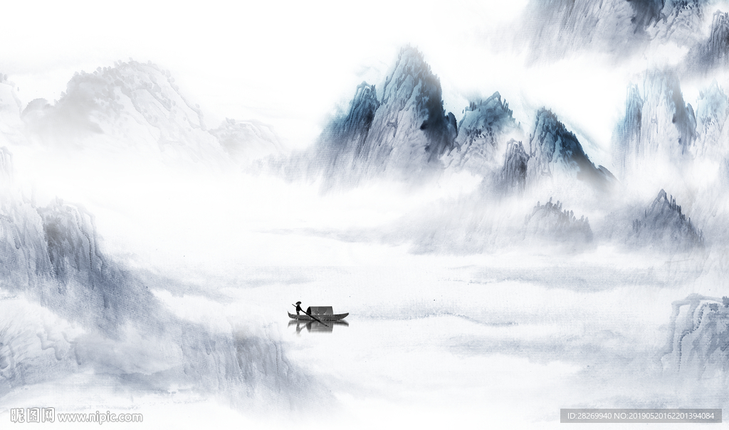 山水 山水画 抽象山水 水墨山