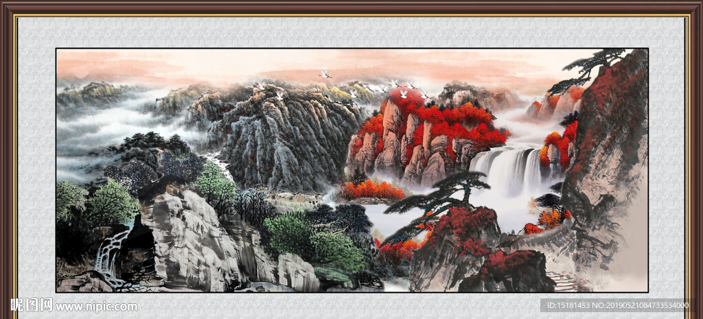 巨幅山水