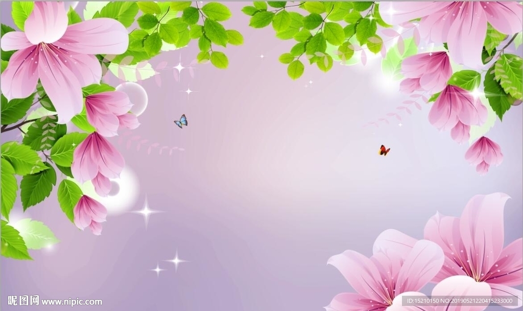 树叶梦幻花