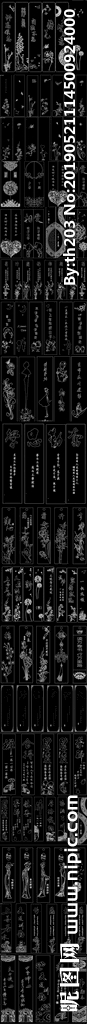 2019最新雕刻图案CAD