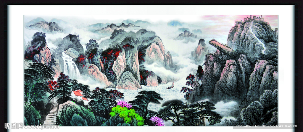 聚宝盆国画