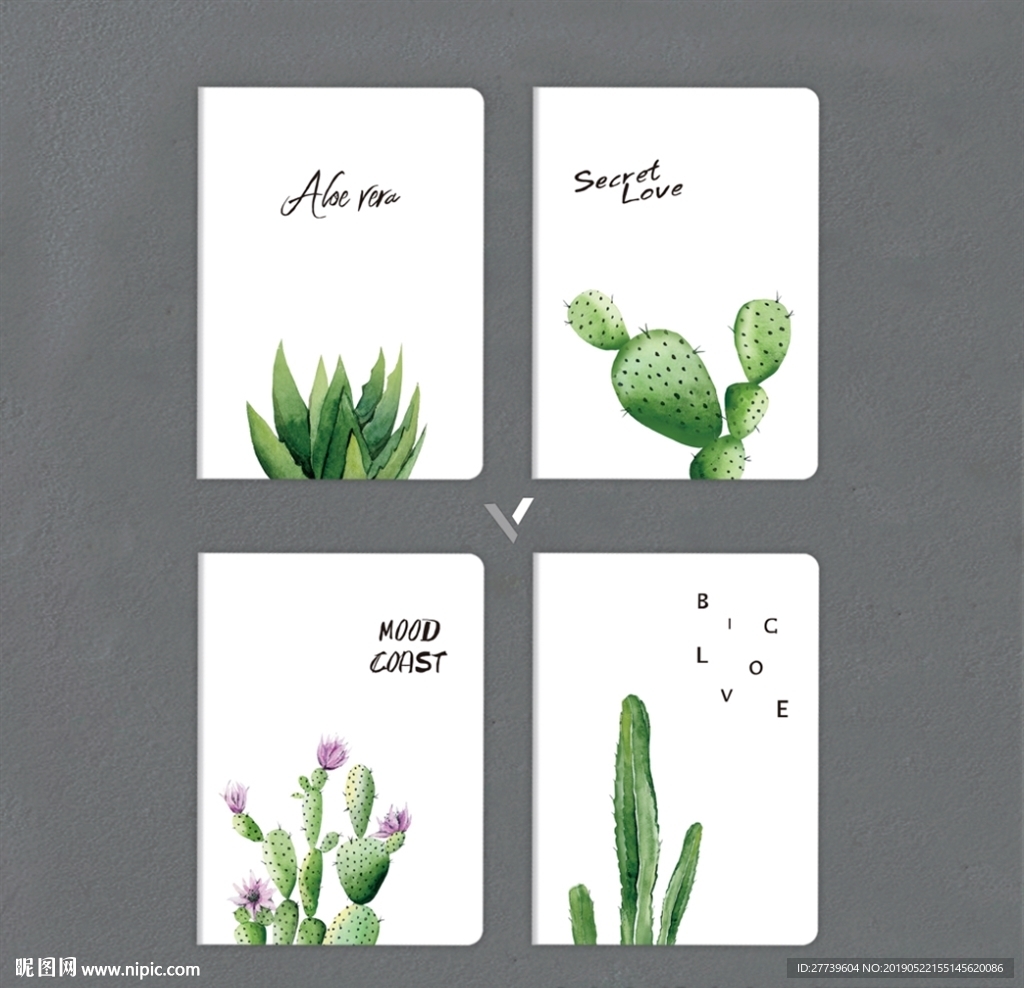 本子封面 仙人掌