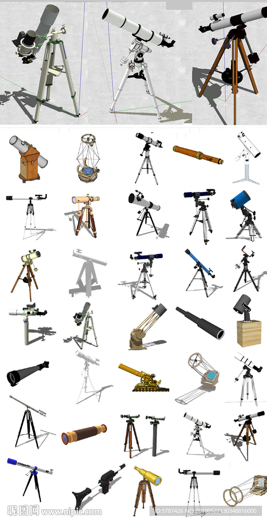 天文望远镜模型