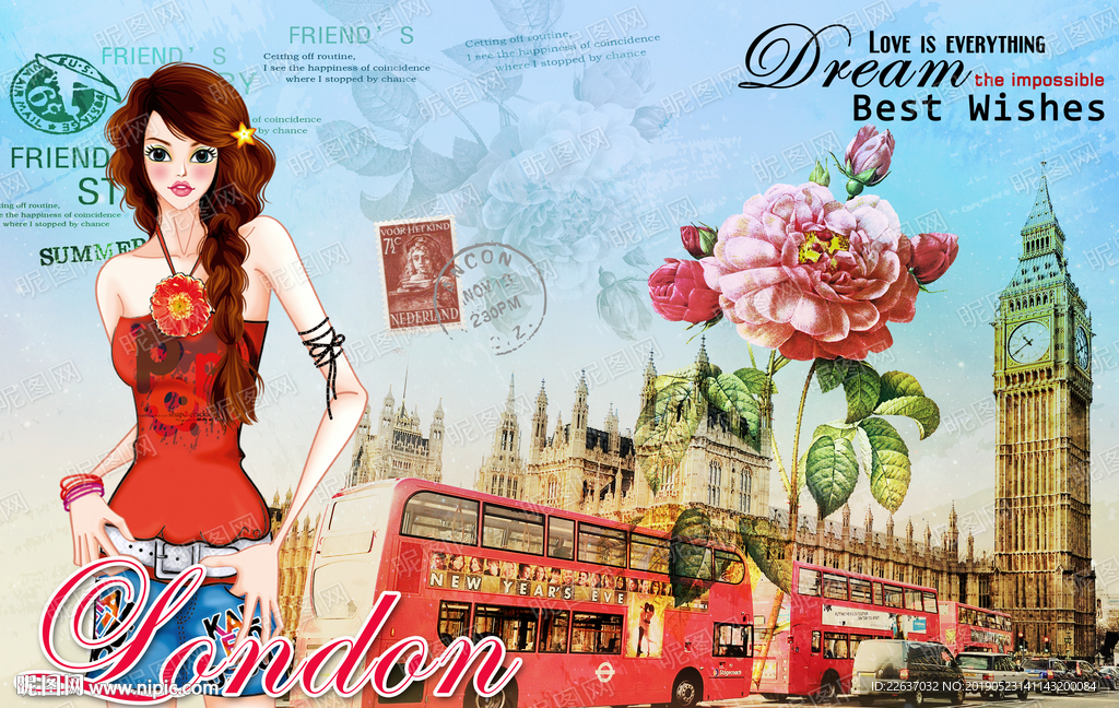 欧美风格装饰画