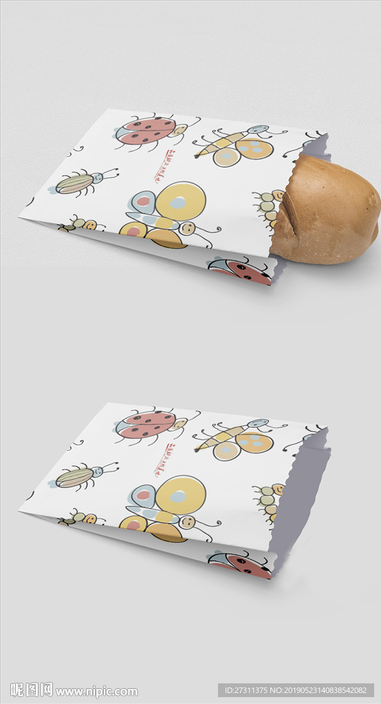 通用防油一次性小吃打包纸袋