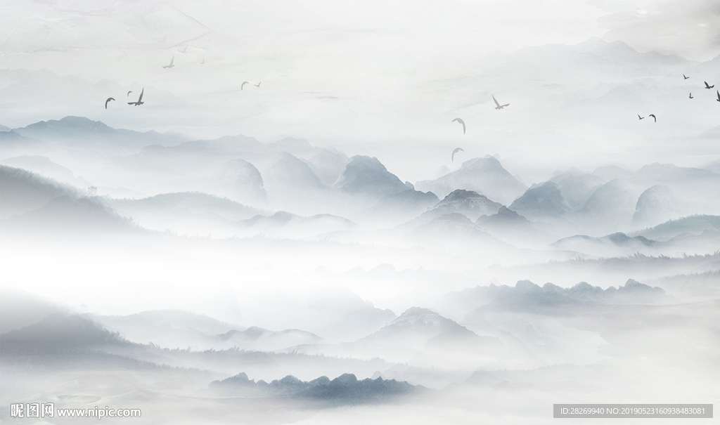 山水背景墙