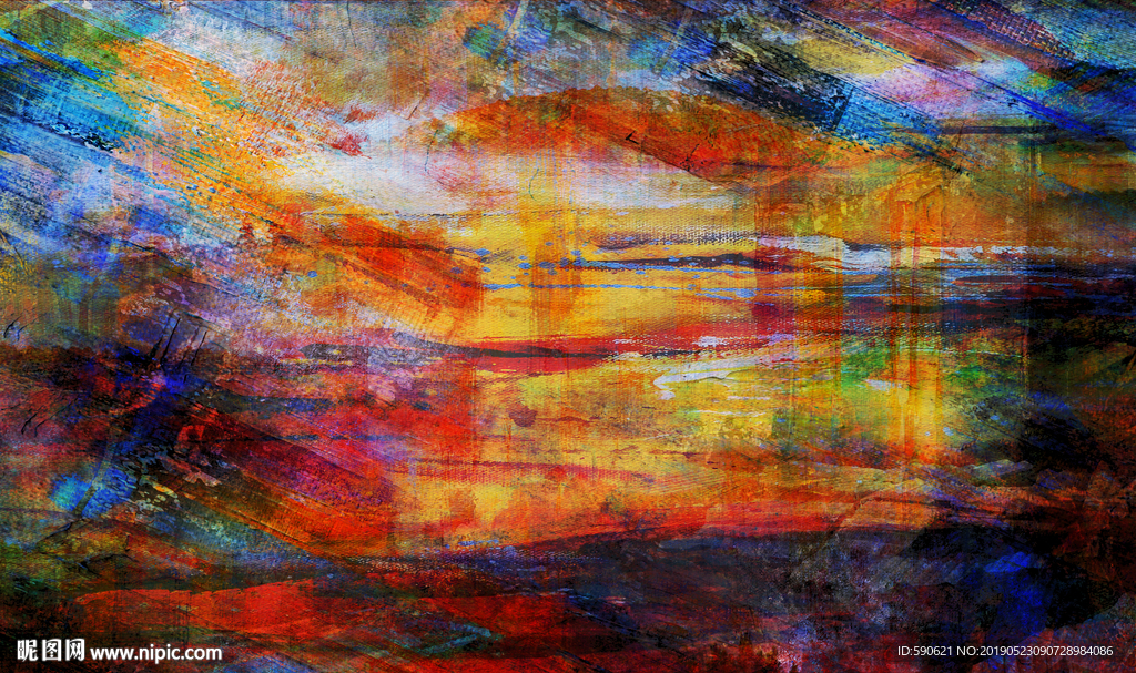 抽象油画