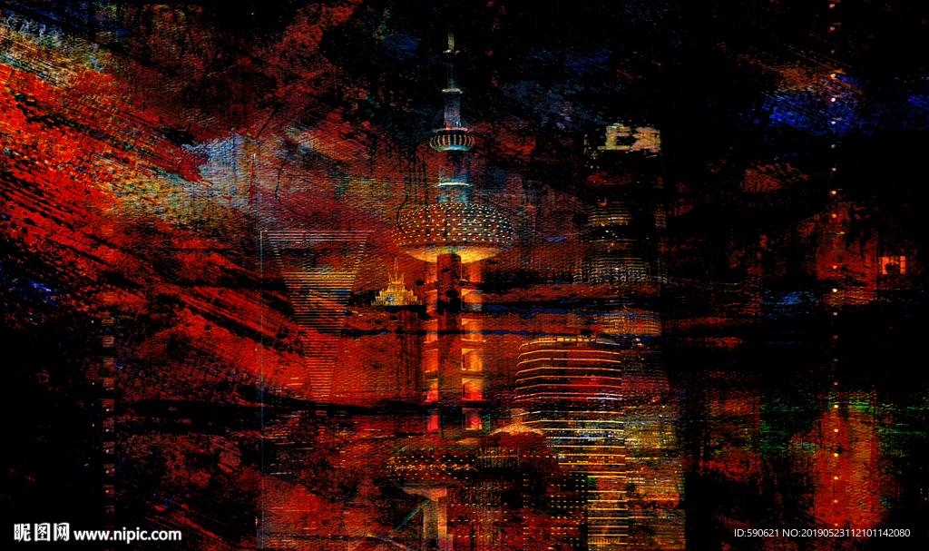 抽象油画