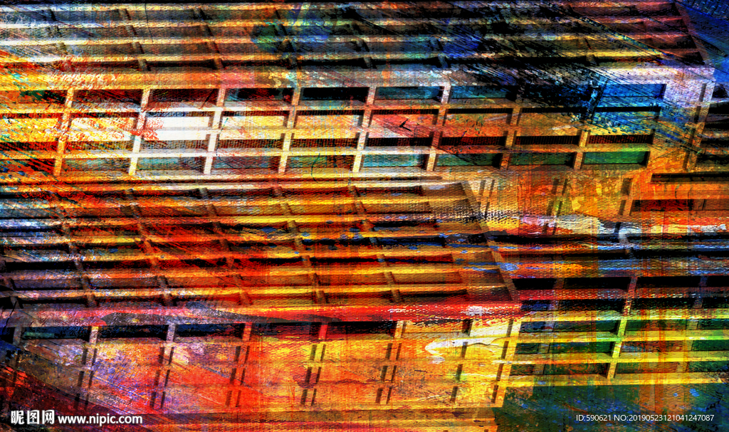 抽象油画